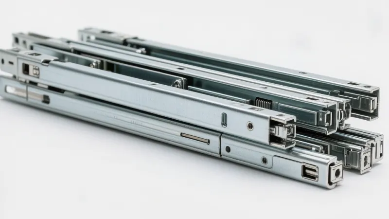 AJLA Three-Section 5D Damped Hidden Drawer Slide