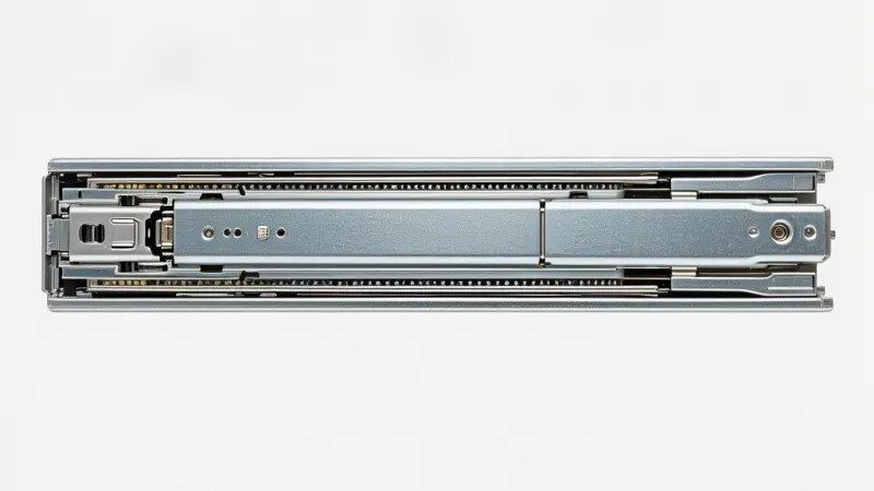 CJHA Three-Section Standard Hidden Drawer Slide with Front Connector