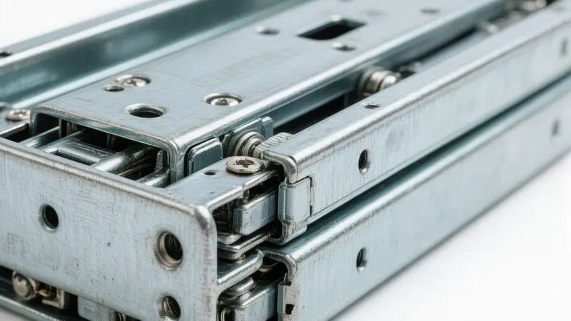 EJHB American-Style Three-Section Hidden Drawer Slide