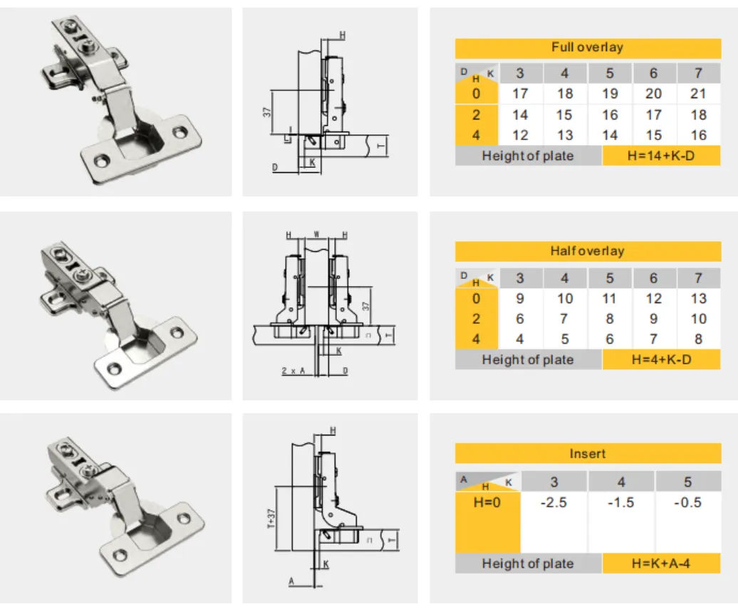 FL-002 Two-Way Clip-On Soft-Close Hinge